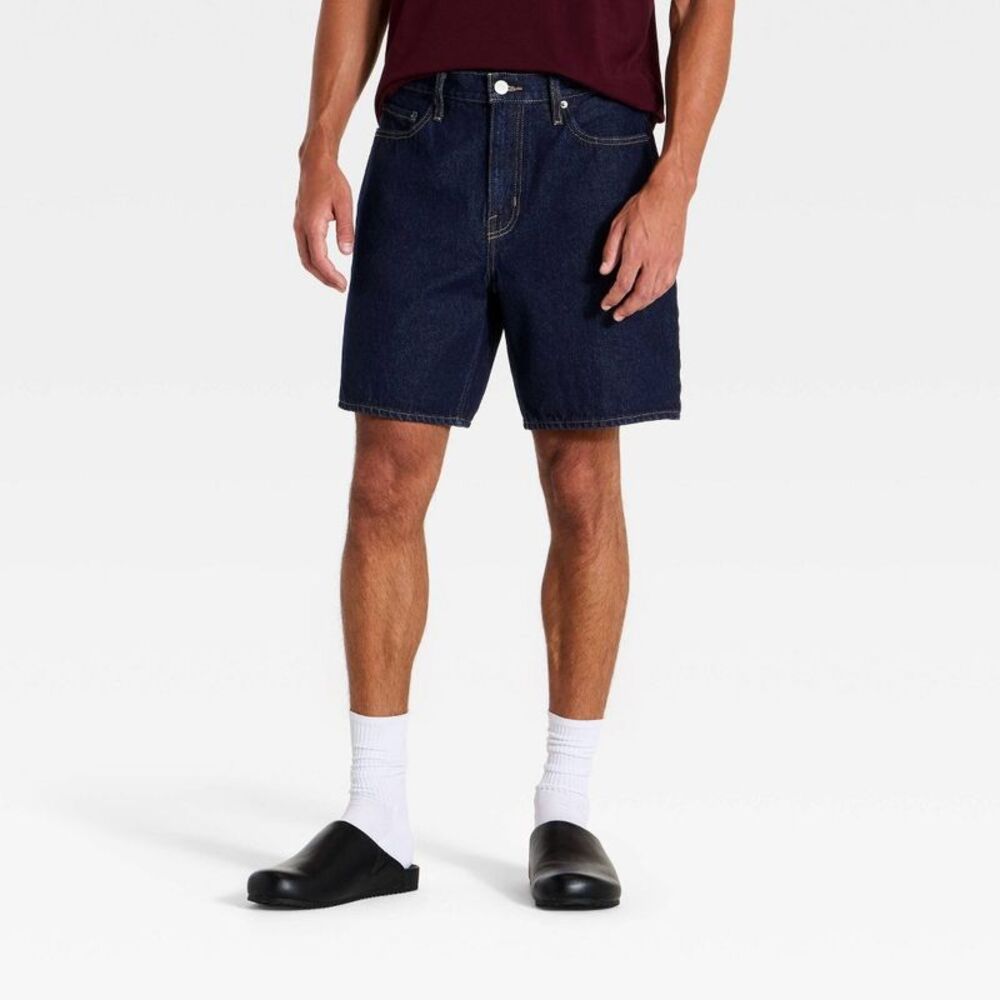 Men's Jean Shorts - Goodfellow & Co Dark Wash 38
